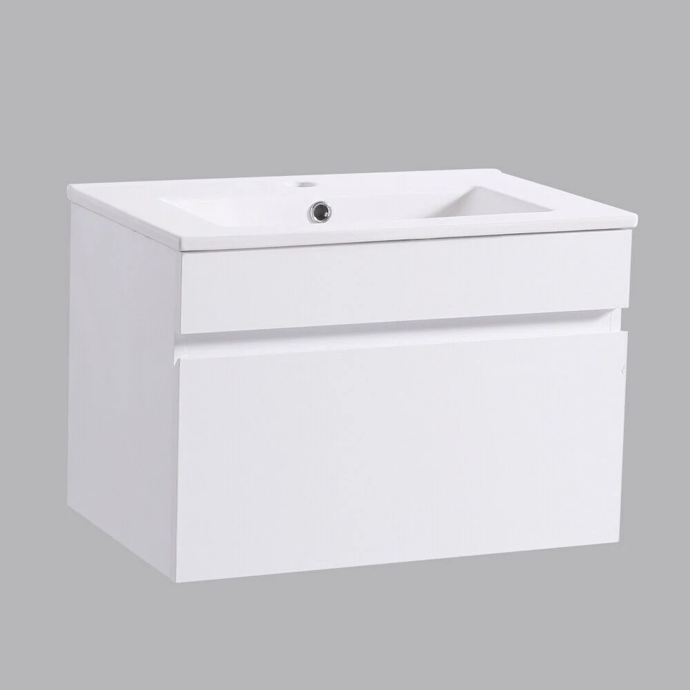 600mm Bathroom Vanity Unit Basin Storage Wall Hung White Cabinet Furniture